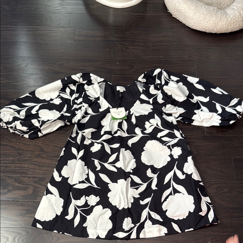 Kate Spade x Target Floral Black and White Dress